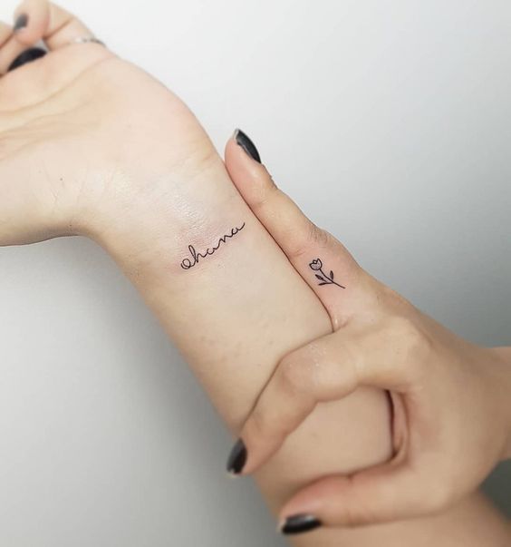 small wrist tattoo for girl