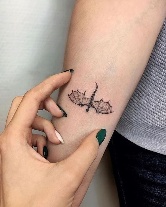 Small dragon tattoo for female