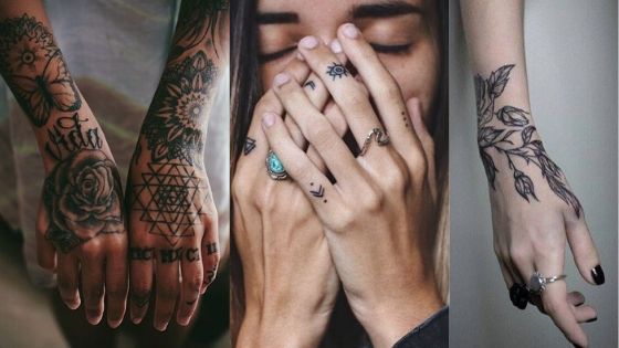 Tattoos for girls on hands thumbnail