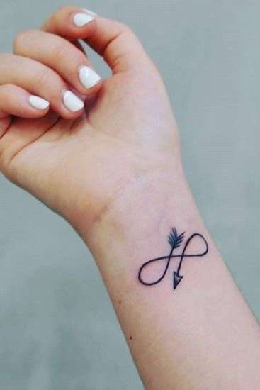 arrow tattoo on wrist for girls