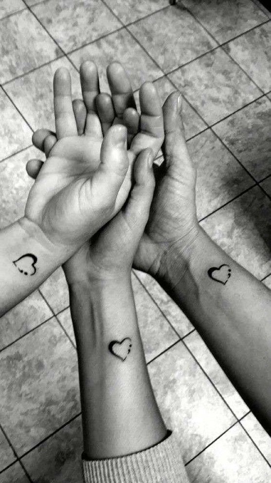 small heart tattoo on wrist for girls