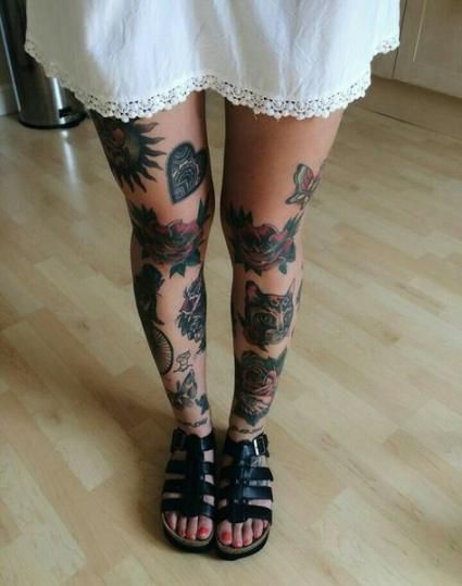 tattoo designs for girls on leg