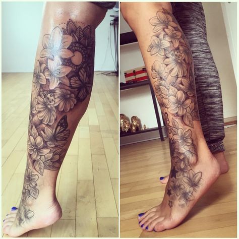 female leg tattoos designs