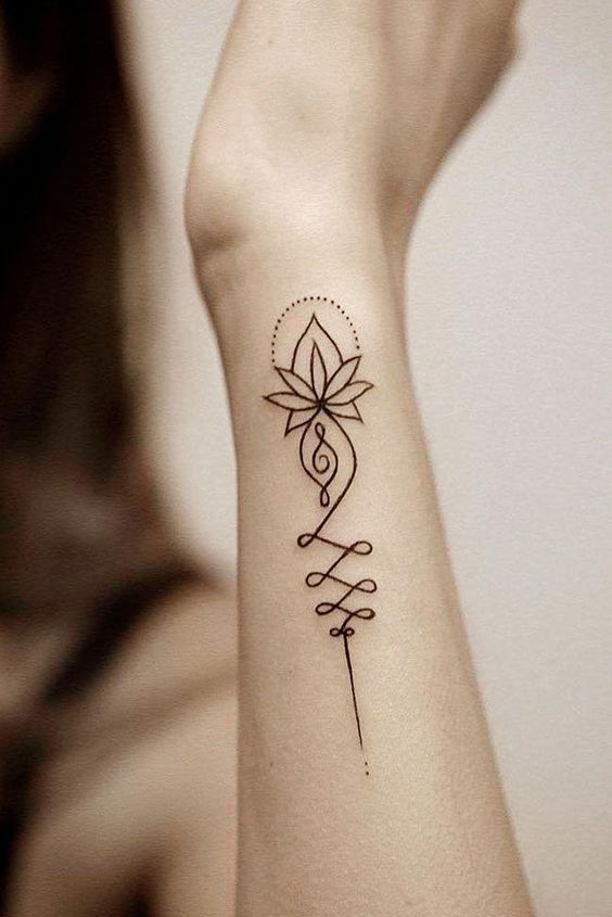 side wrist tattoo for women