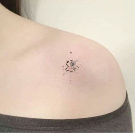 small shoulder tattoos for females