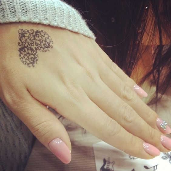 small tattoo for girls on hand