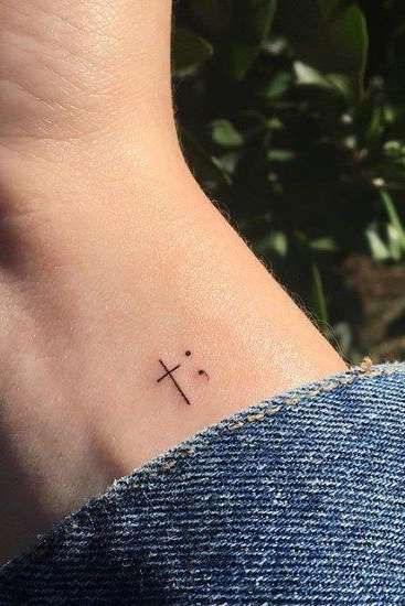 small cross wrist tattoos for girls