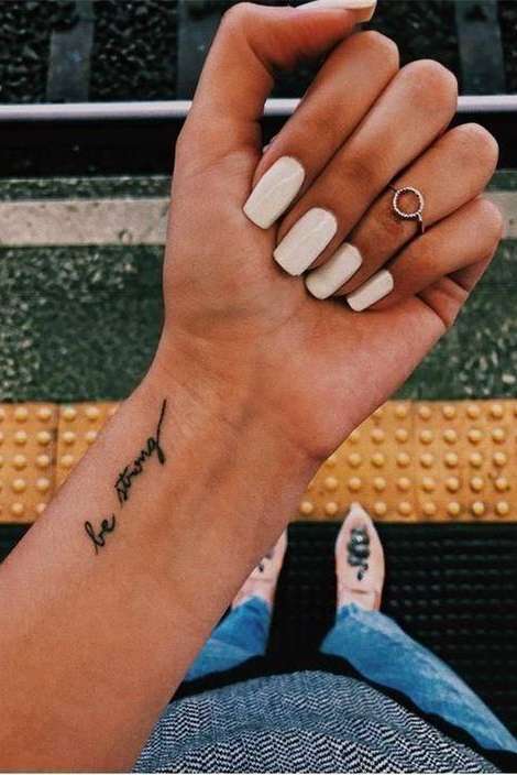 words wrist tattoos for girls