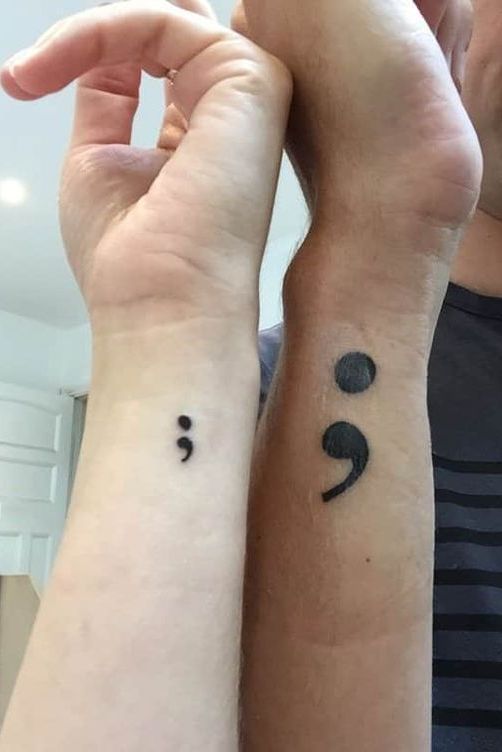 quotes symbol couple tattoos design