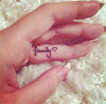 finger tattoos for girls