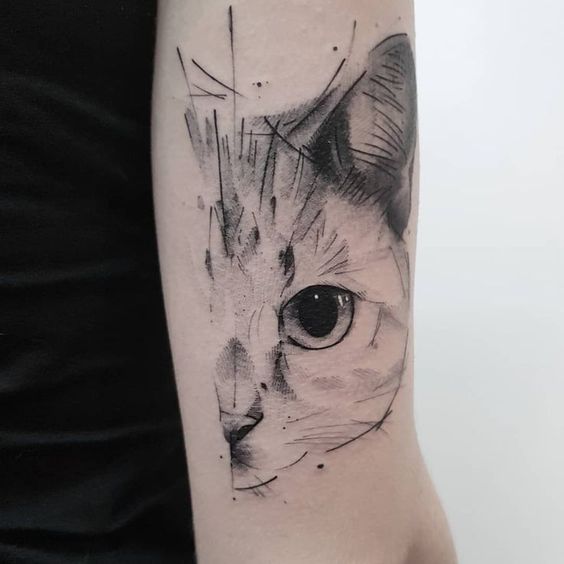 Cat Eye Tattoo Designs sleeve
