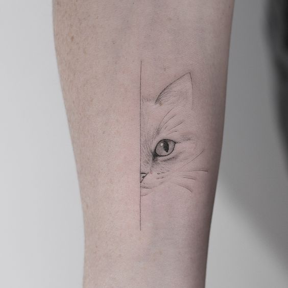 Cat eye Tattoo sleeve
