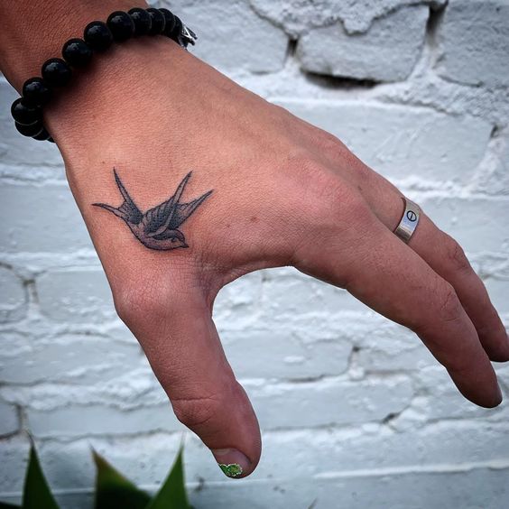 Dove Tattoo on Hand