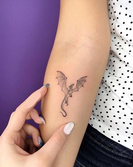 arm dragon tattoo