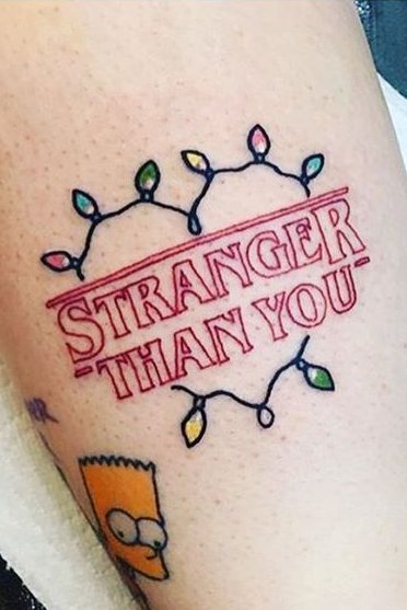 Stranger Things Lights Tattoo