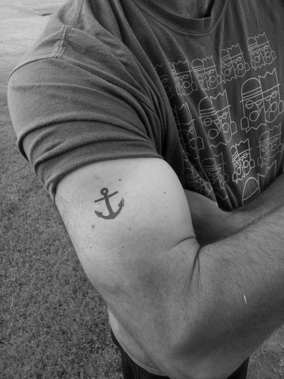 Anchor Tattoo on Upper Arm