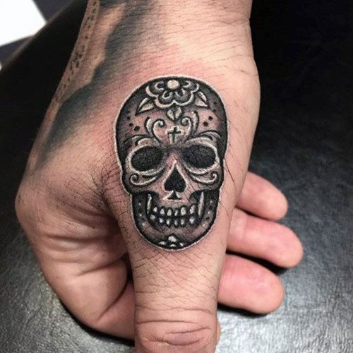 Skull Tattoo on Hand