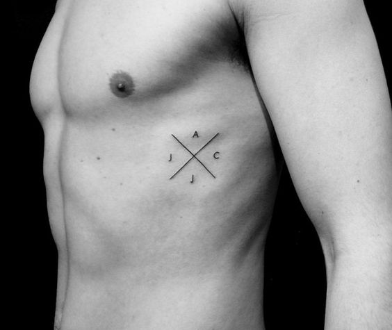 X with 4 Letters Tattoo