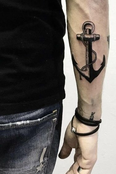 Anchor Forearm Tattoo