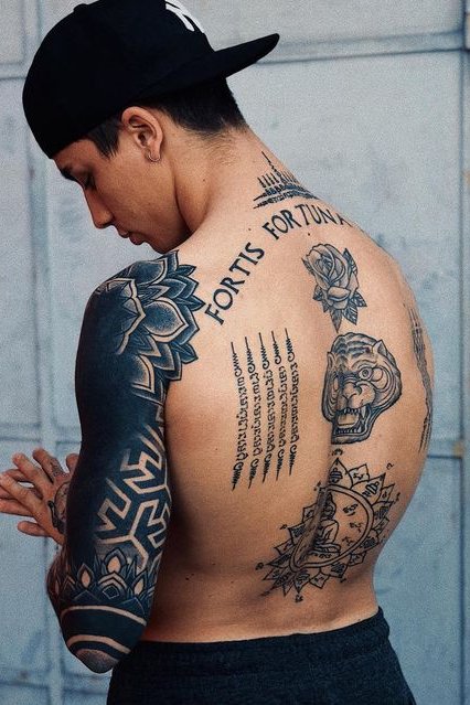 Mandala Design Shoulder Tattoo