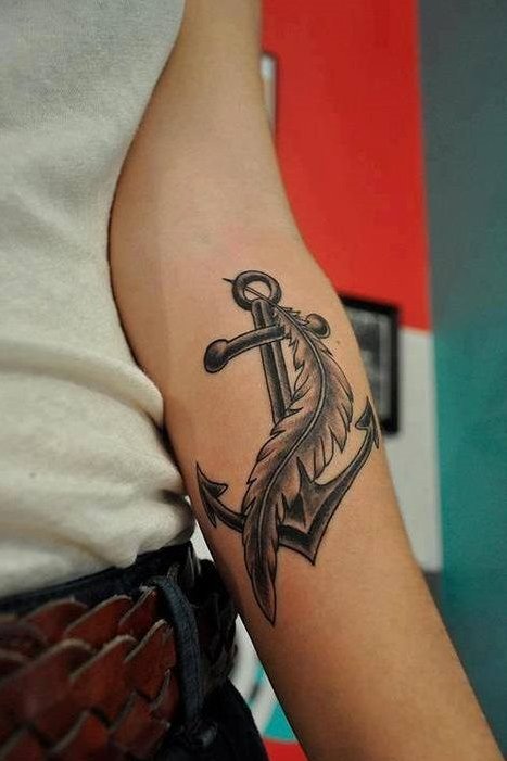 anchor tattoo on arm