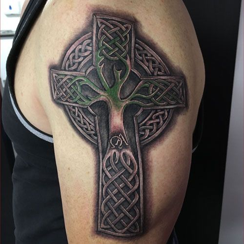 Cross Tattoo Shoulder