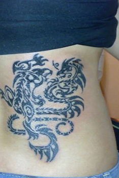rib dragon tattoo