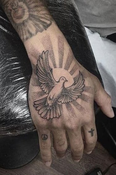 Hand Dove Tattoo