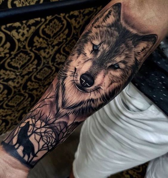 Wrist Wolf Tattoos