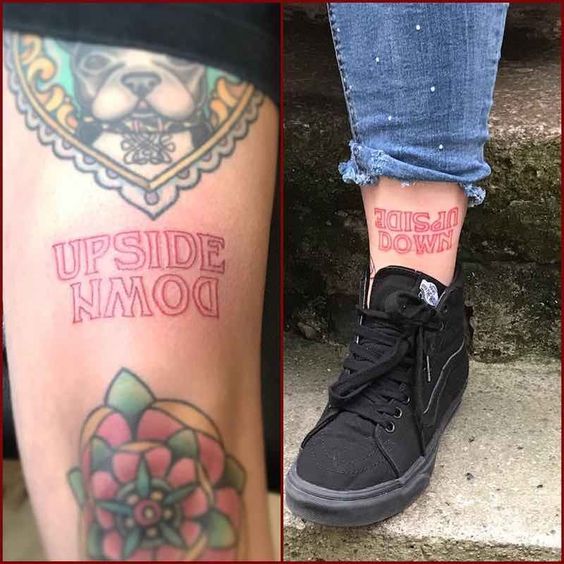 Upside Down Tattoos