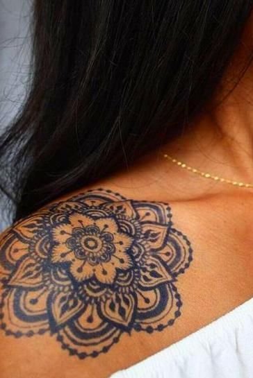 Mandala Tattoo on Shoulder