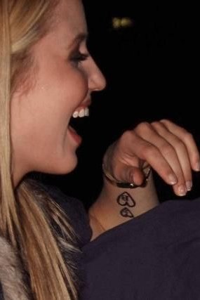 Dianna Agron tattoo on wrist
