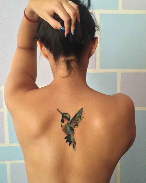 bird tattoos for women on back
