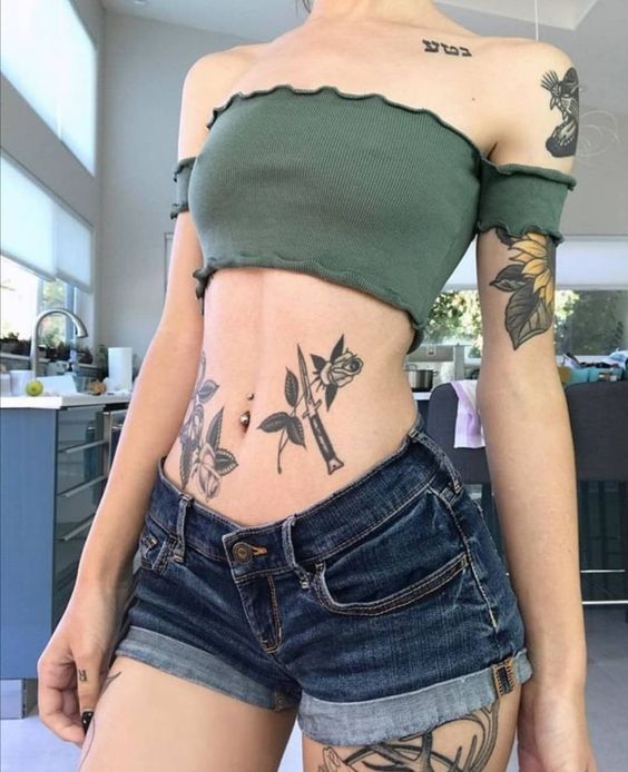 Stomach Tattoos for Women picture