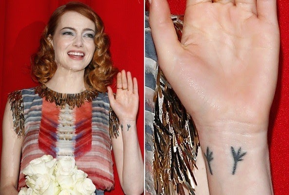 Emma Stone Tattoo on wrist