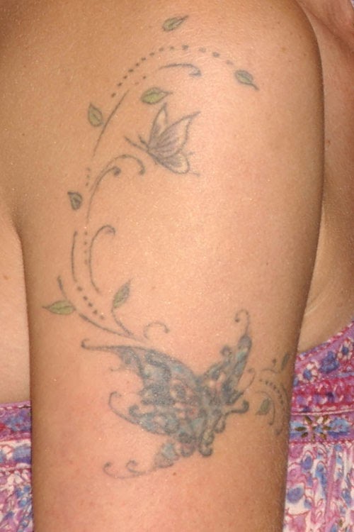 Lena Headey Butterflies Tattoo