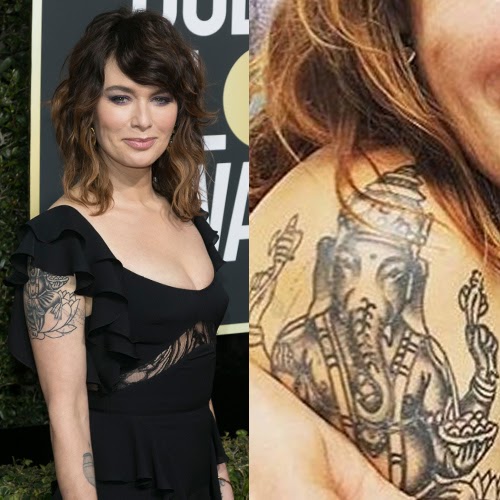 Lena Headey Ganesha Tattoo