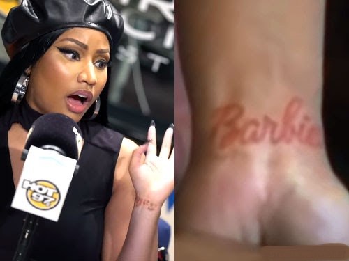 Nicki Minaj Wrist Tattoo